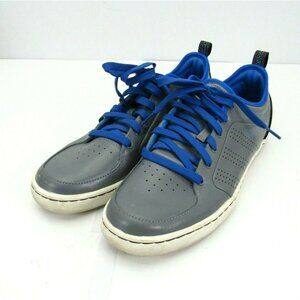 Adidas AR-D1 Low Top Shoes‎ Men's Size 12 Leather Lace Up Gray Blue Skate Casual